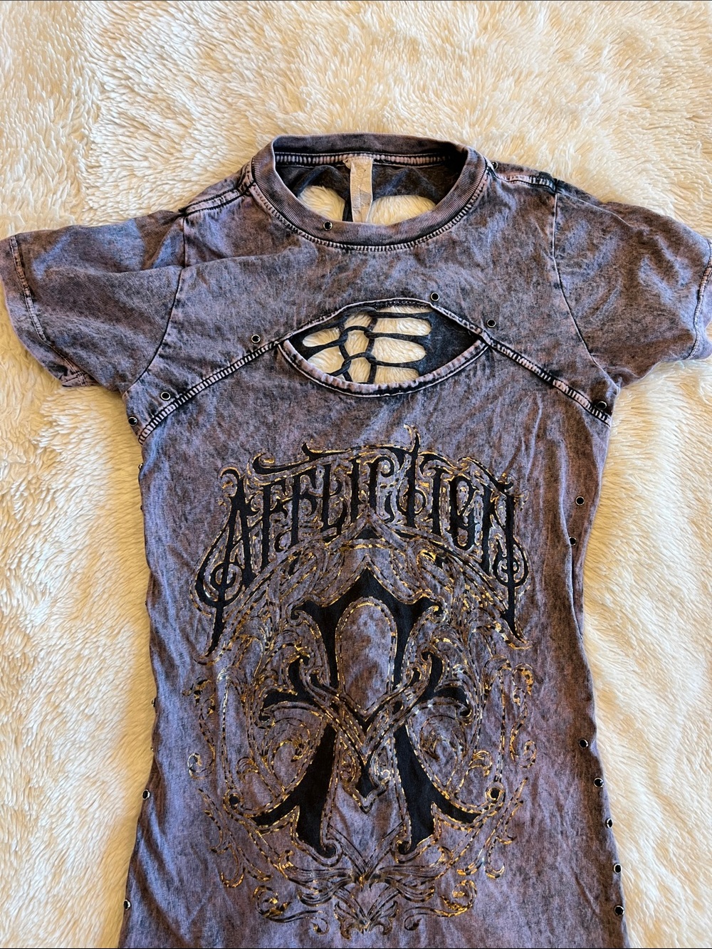 Affliction purple tank - Picture 3 of 7